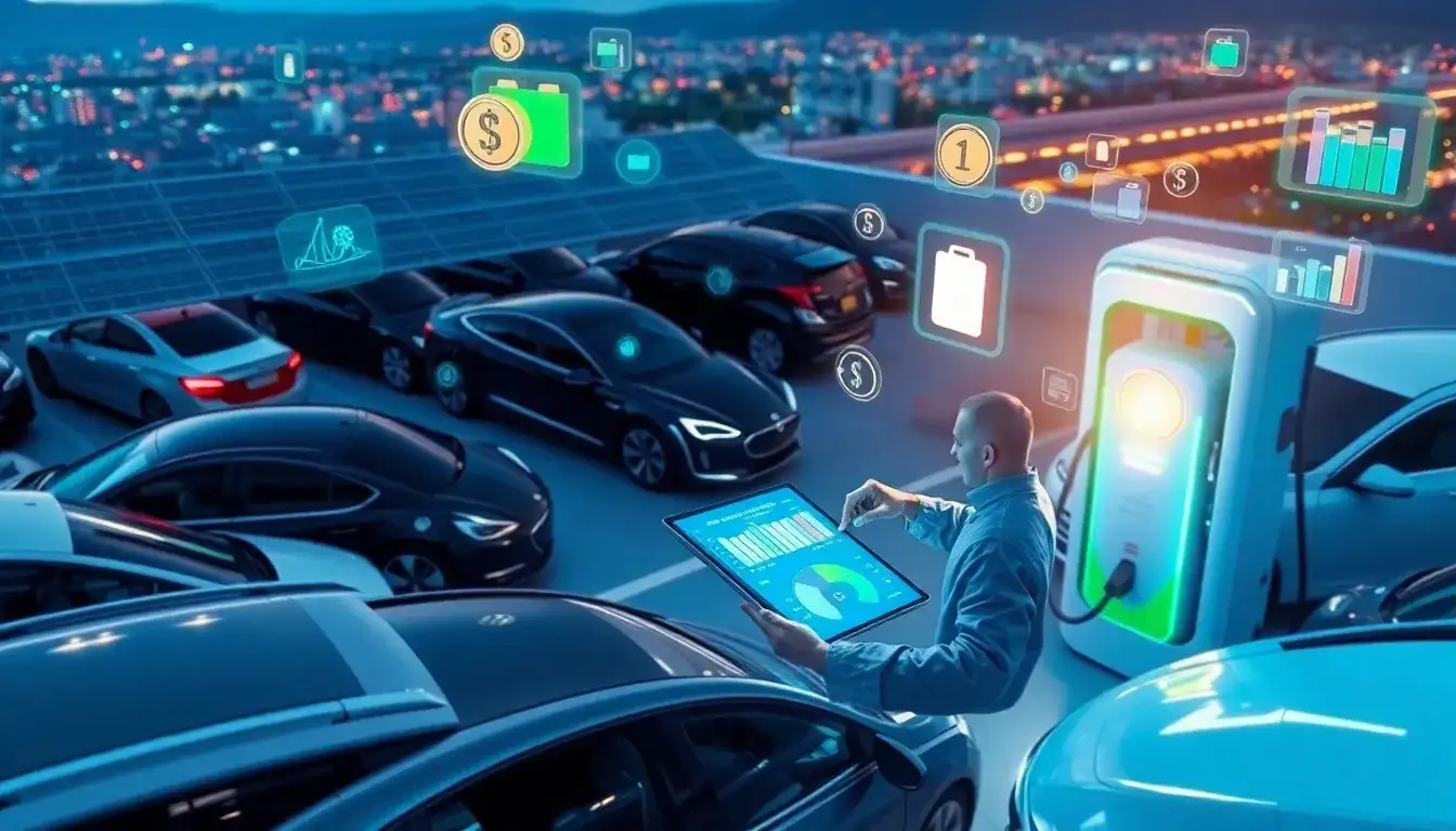 How does battery degradation impact the overall cost of EV fleet maintenance