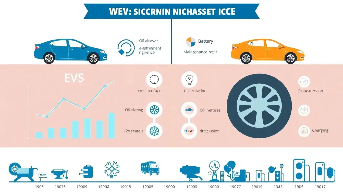 How do EV maintenance costs compare to those of traditional ICE vehicles over time