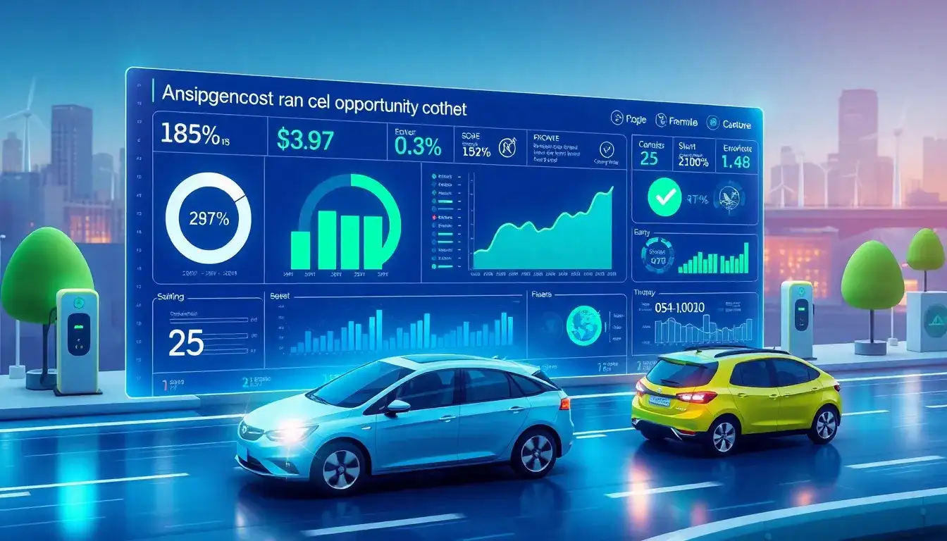 Are there any tools or software that help track opportunity costs in EV fleets
