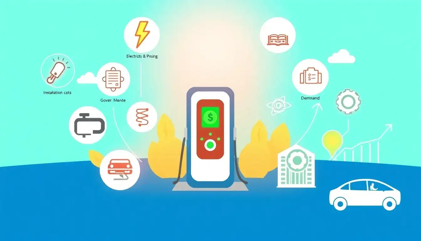 What are the main factors influencing the cost of EV charging infrastructure