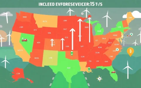 Are there any red states showing significant increases in EV adoption