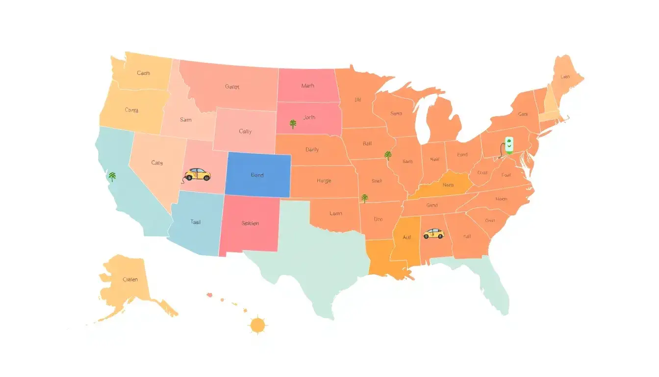 Are there any states with low EV adoption rates that are expected to change soon