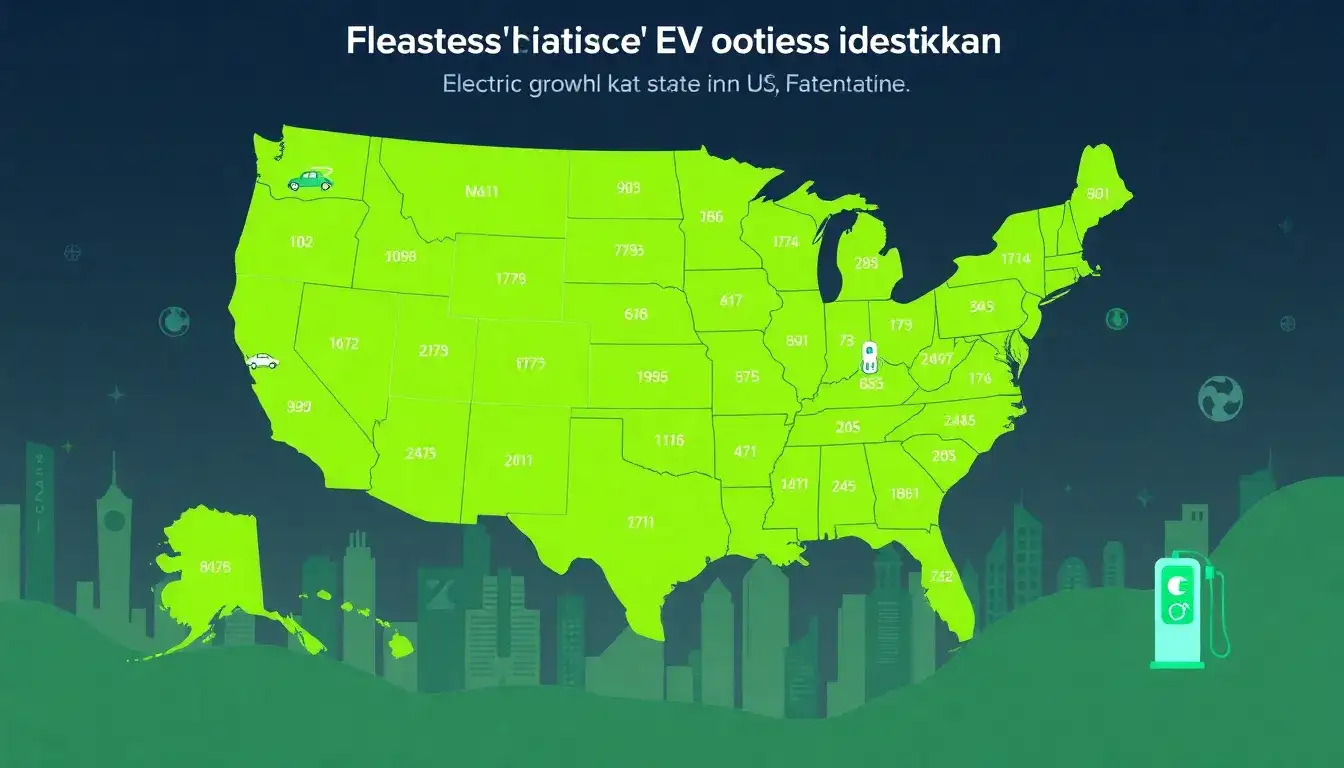 Which states have the fastest-growing EV adoption rates