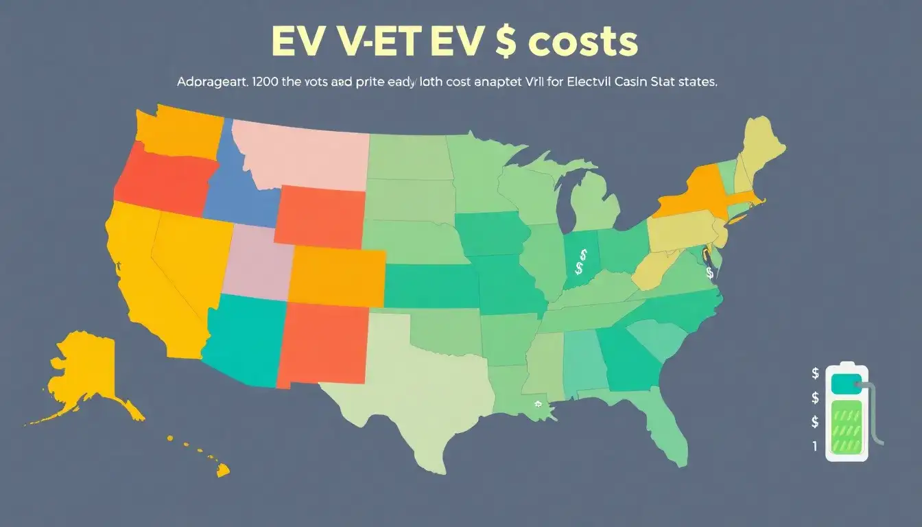 How does the cost of EVs compare between states with high and low adoption rates