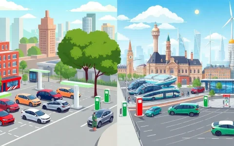 How does EV adoption in the US compare to Europe and China