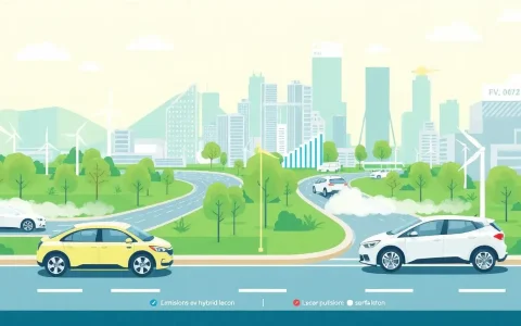 How do the emissions from electric vehicles compare to those from hybrid vehicles