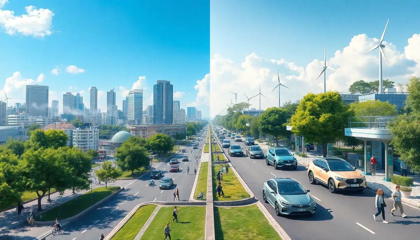 What are the long-term effects of electric vehicle adoption on air quality