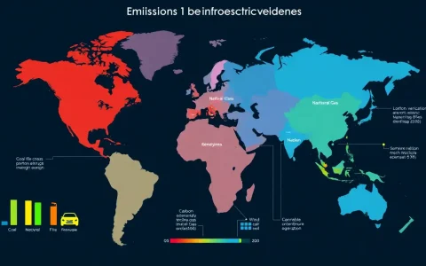 How do the emissions from electric vehicles vary by region due to different energy sources