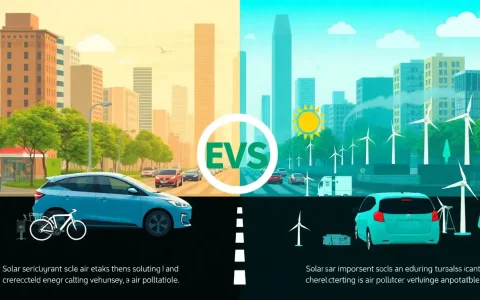 How do electric vehicles compare to other clean energy solutions in reducing urban air pollution