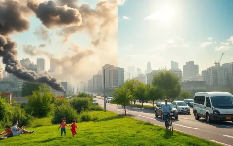 What are the health benefits of electric vehicles in polluted communities