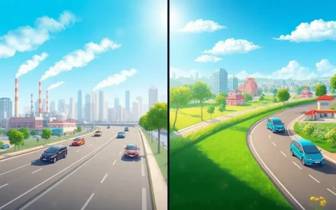 How do hybrid vehicles impact air quality compared to electric vehicles