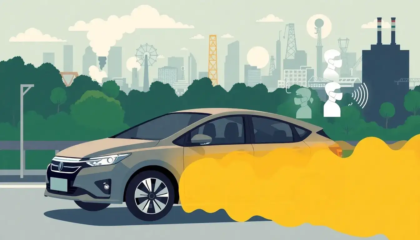 What are the main health risks associated with hybrid vehicles