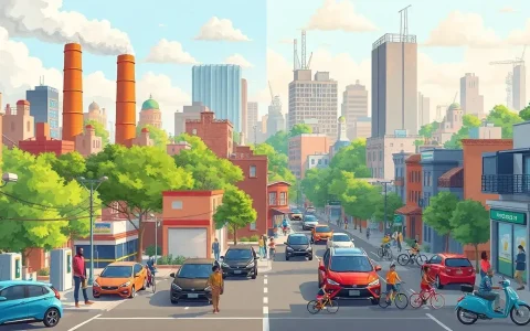 What are the economic benefits of transitioning to electric vehicles in polluted communities