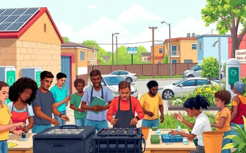 How can electric vehicles contribute to workforce development in disadvantaged communities