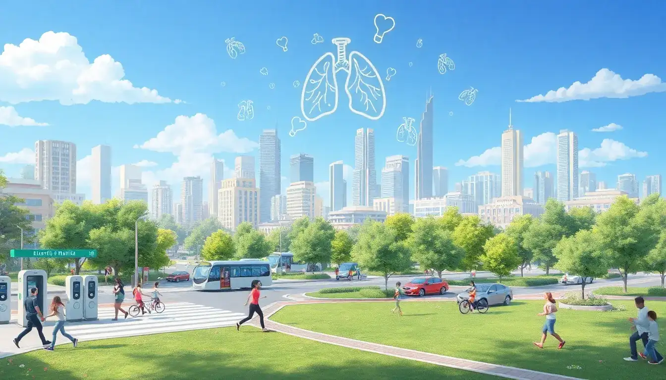 How does the adoption of EVs influence other respiratory diseases besides asthma