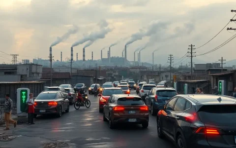 What are the main challenges in transitioning to electric vehicles in polluted communities