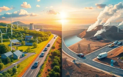 How does the grid mix in different regions impact the environmental benefits of EVs