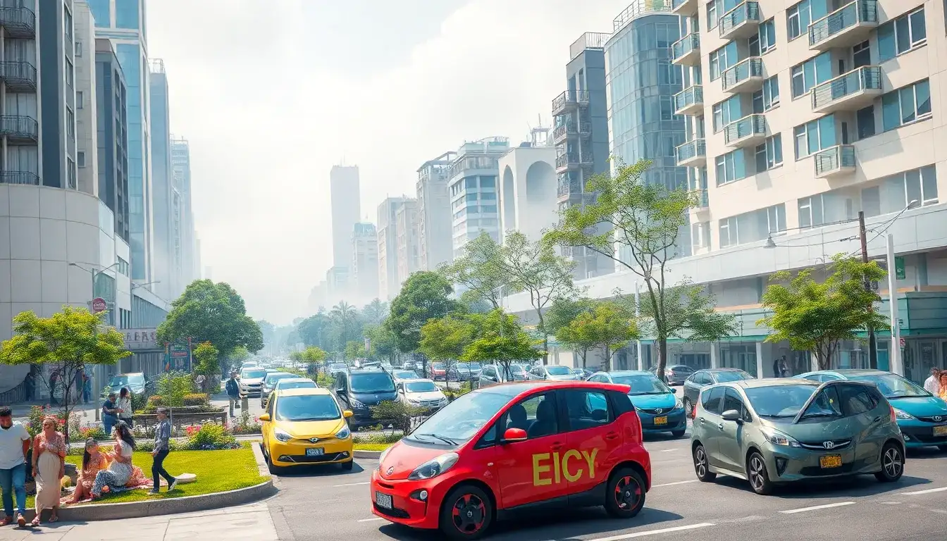 What are the health benefits of EVs in regions with high pollution