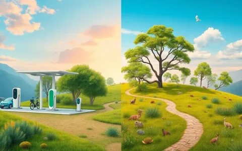 How does the installation of charging stations affect local ecosystems