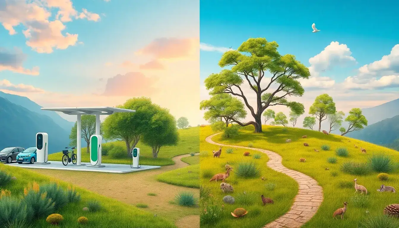 How does the installation of charging stations affect local ecosystems