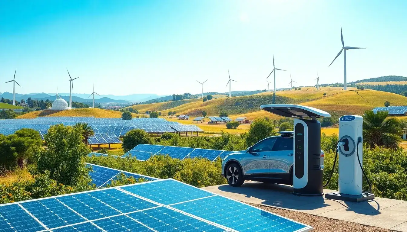 What role does renewable energy play in minimizing the carbon footprint of EVs
