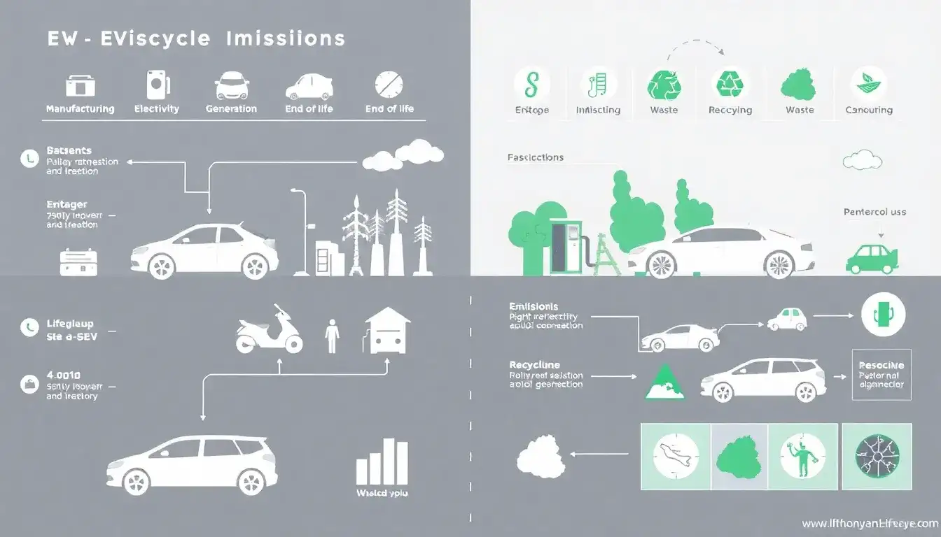 How do lifecycle emissions of EVs compare to those of gasoline cars