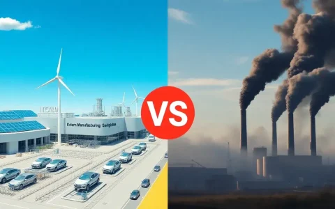 How do manufacturing emissions of EVs compare to those of gasoline cars