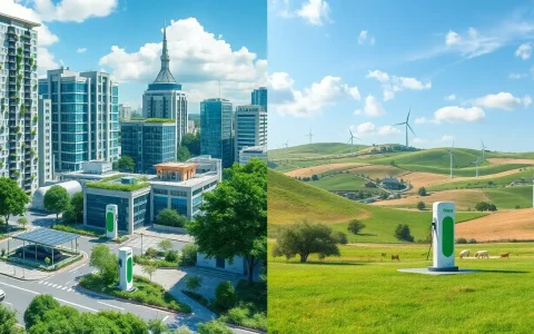 How does the environmental impact of EV charging stations vary by location