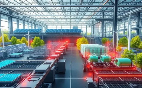 How does increasing energy efficiency contribute to reducing emissions in EV battery production