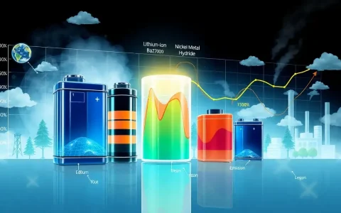 How do different battery chemistries affect emissions
