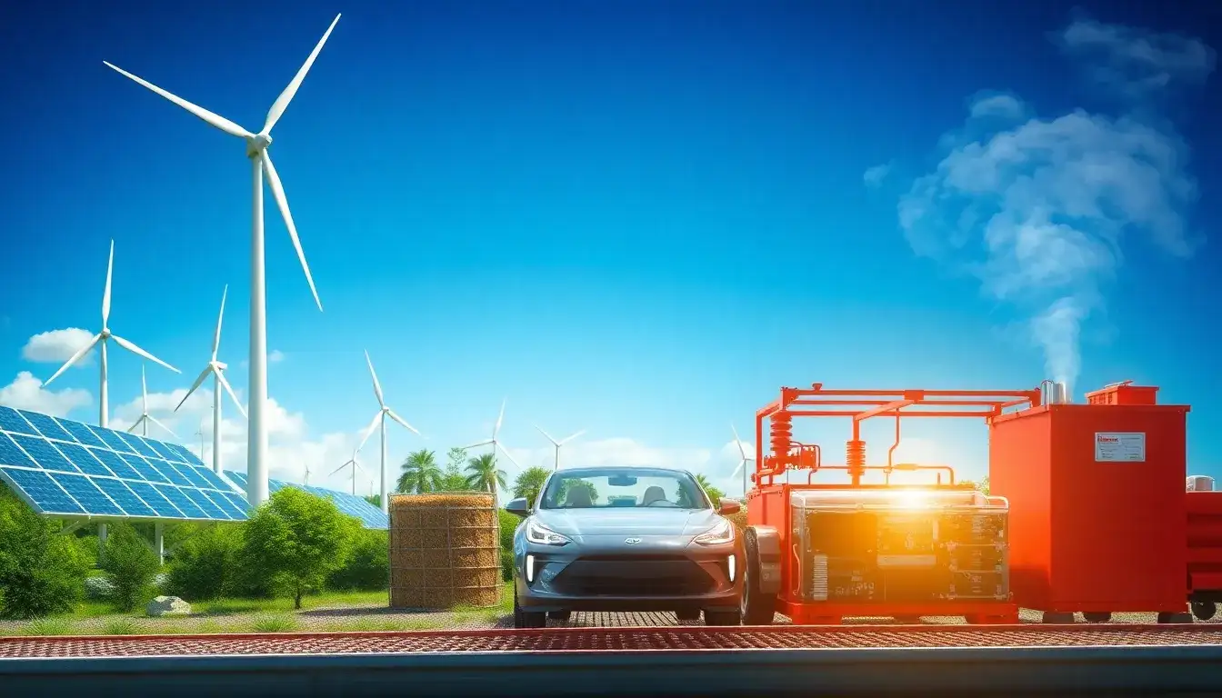 How do renewable energy sources impact the carbon footprint of EV battery production