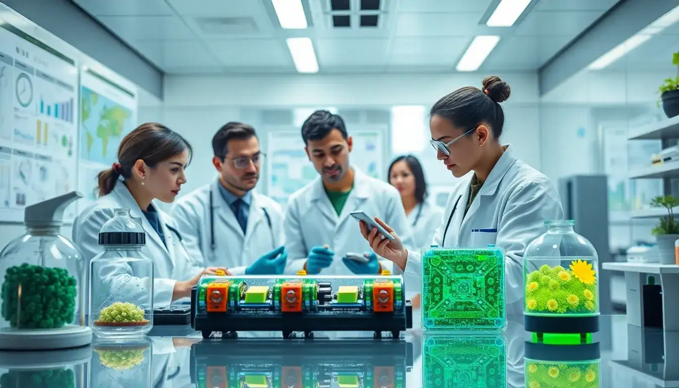 Are there any new materials being developed to make EV batteries more sustainable