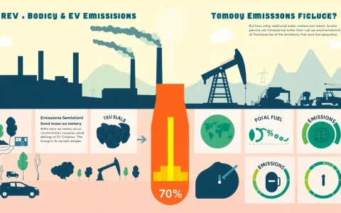 How do the emissions from EV battery production compare to those from traditional fossil fuel-based industries