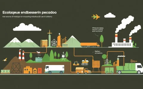 What are the main sources of emissions in EV battery production