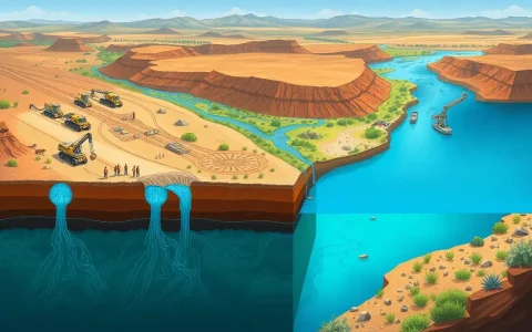 How does lithium extraction impact groundwater levels