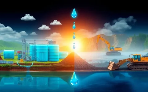 How does the water usage in lithium extraction compare to other mining processes