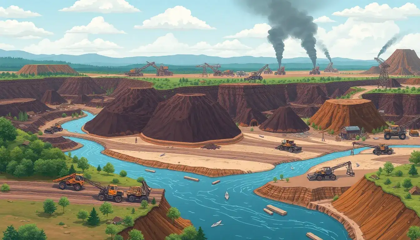 What are the main environmental challenges in nickel mining