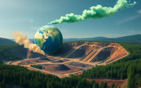 How does nickel mining contribute to greenhouse gas emissions