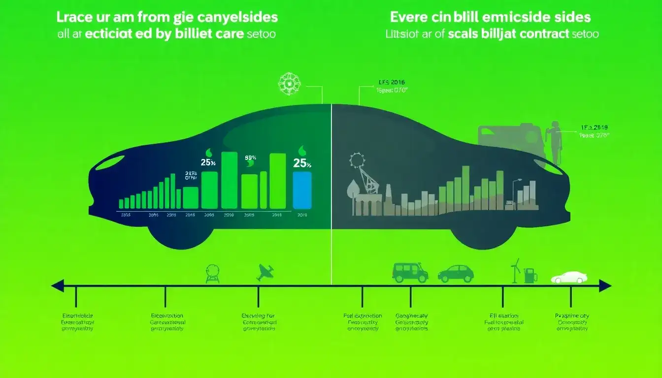 How do the emissions from EV battery production compare to those from traditional gasoline cars over their lifetimes