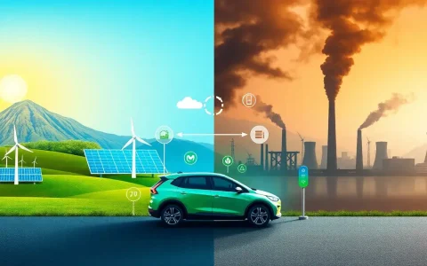 How does the energy source used for charging EVs impact their overall carbon footprint