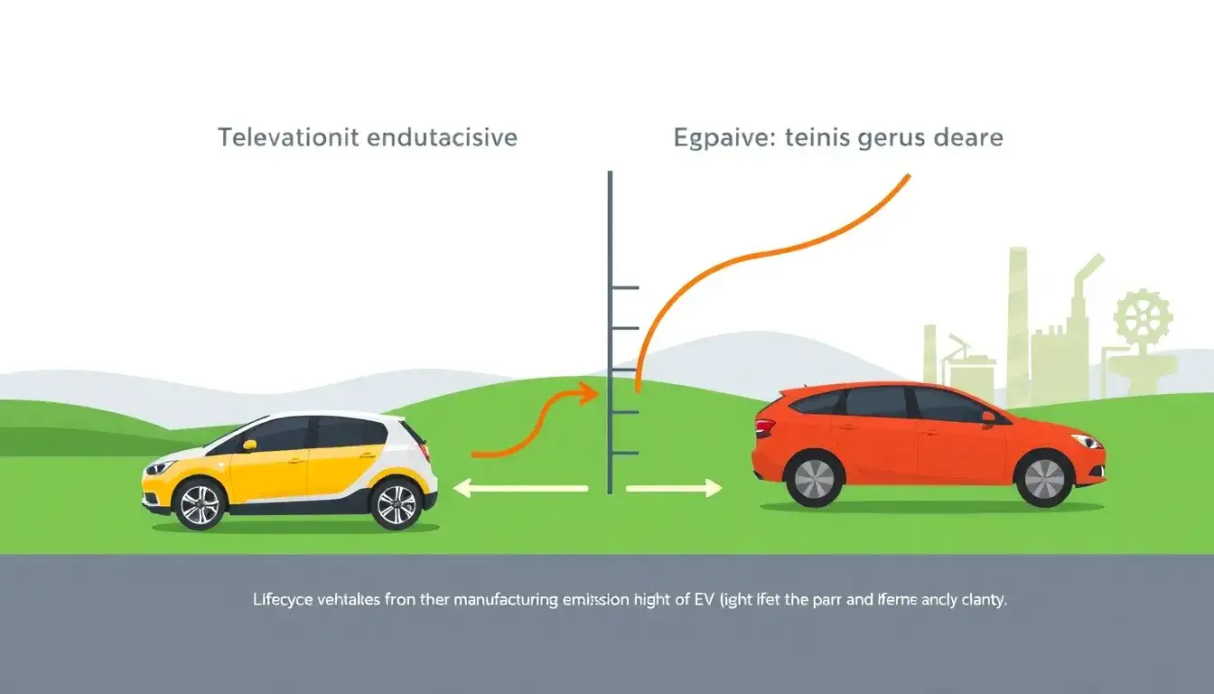 How long does it take for an EV to offset its higher manufacturing emissions