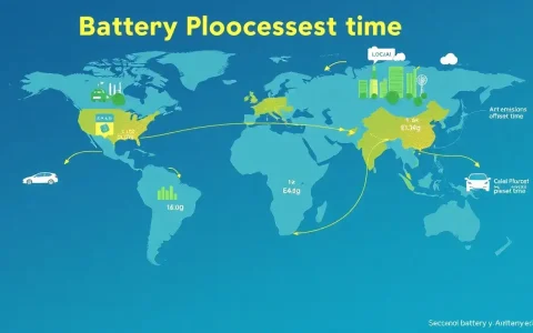How does the location of battery production affect the emissions offset time for EVs