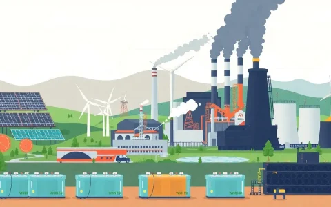 How do different energy sources in battery production impact emissions