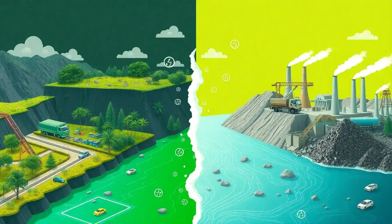 What role does the sourcing of materials play in the emissions of EV batteries