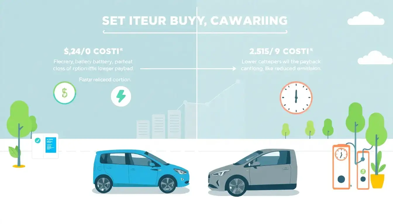 How do battery costs influence the payback period for EVs