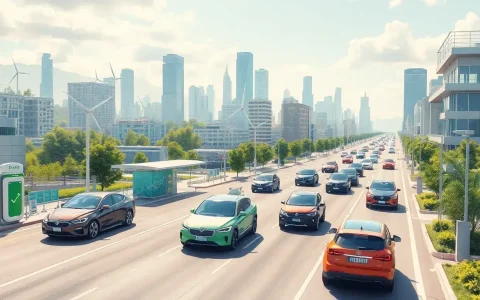 How do grid decarbonization and battery improvements impact EV emissions over time