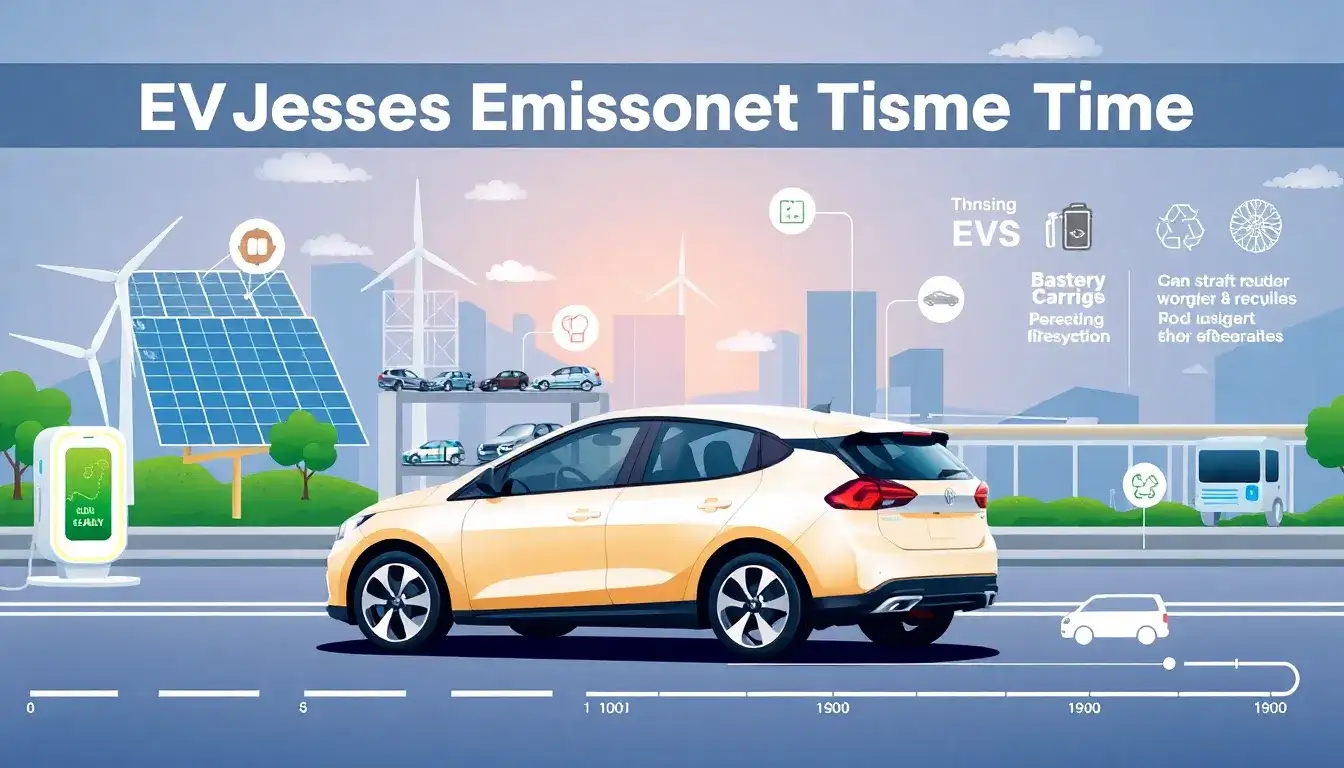 What factors influence the emissions offset time of EVs