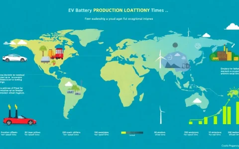 How does the production location of EV batteries affect their emissions offset times