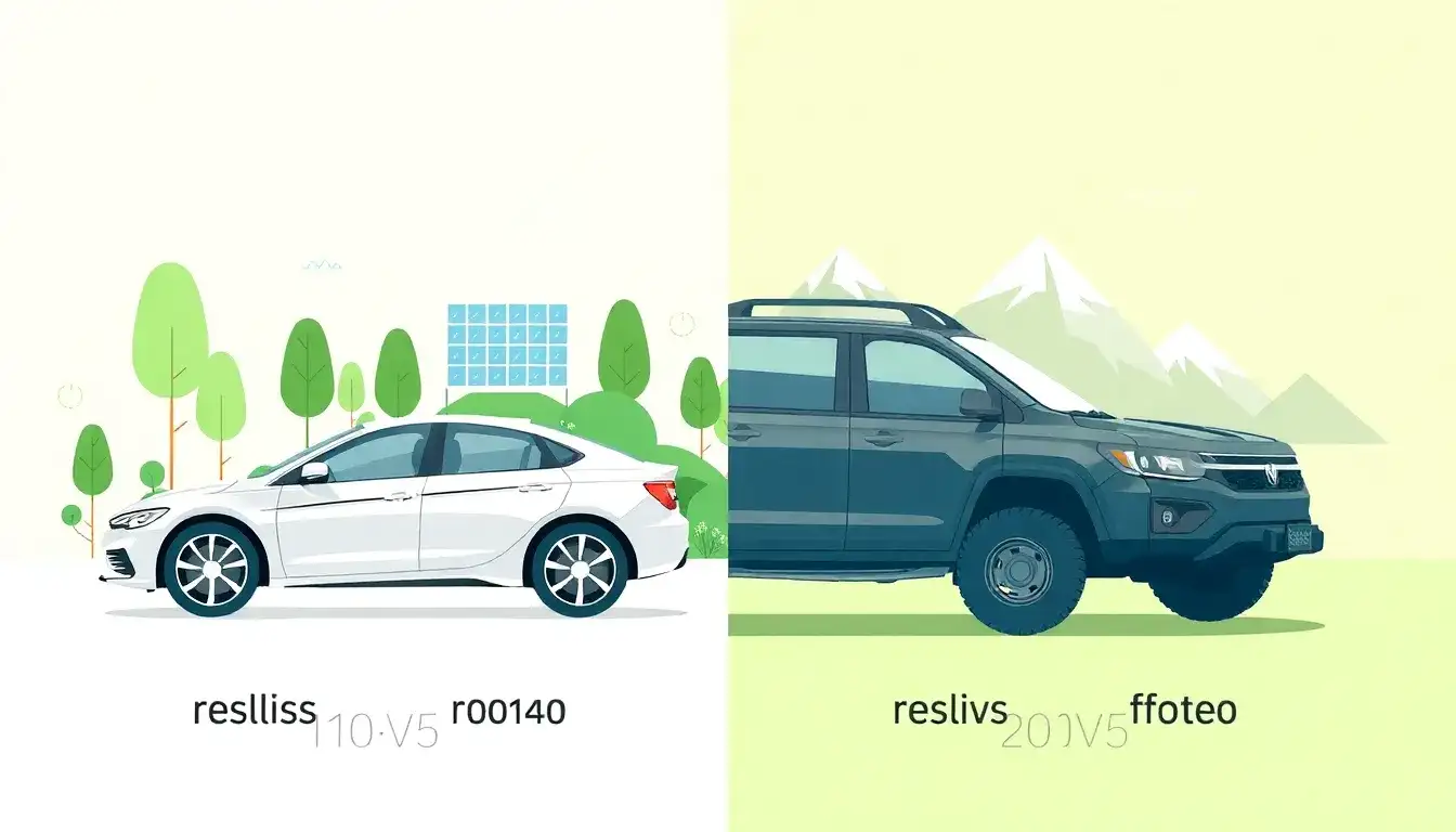 Are there significant differences in emissions offset times between different types of EVs, such as SUVs and sedans