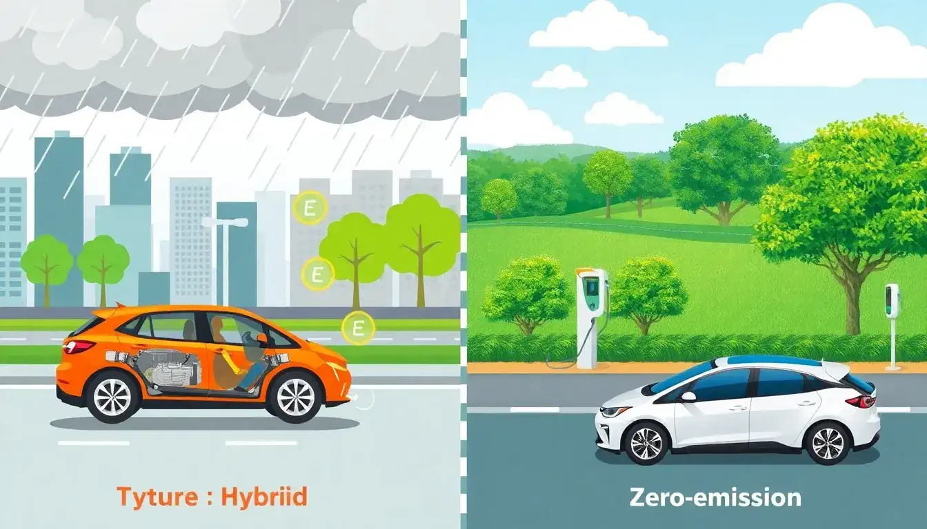 Are there specific driving conditions where hybrids might be more environmentally friendly than EVs